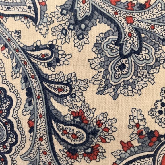 Lauren by Ralph Lauren Red,White, Blue Paisley Pillow Cases - Standard Size (2) - Picture 3 of 7